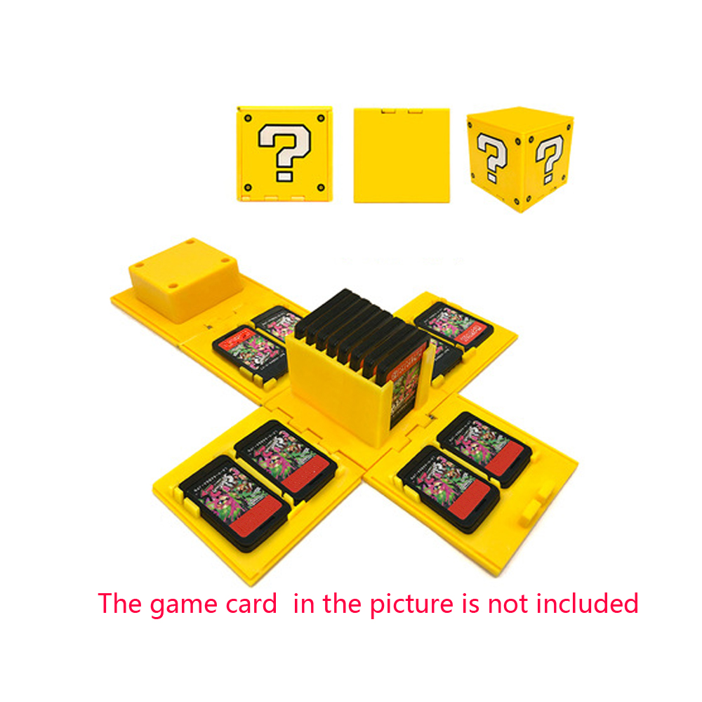 16 In 1 Spiele Lagerung Fall Faltbare box für Schalter für N-S Spiel Karte Box Cube Halter Tragbare Schutzhülle box