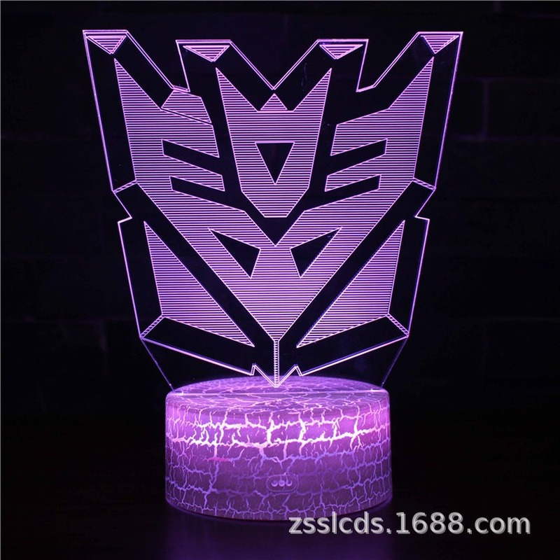 Disney Transformers Autobot Optimus Prime 3D Nacht Licht Led7/16 Farbe Touch Fernbedienung Schreibtisch Lampe Stimmung Licht Geburtstag geschenk – Bild 3