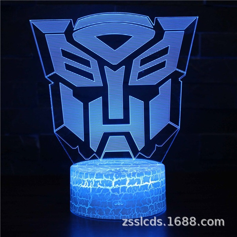 Disney Transformers Autobot Optimus Prime 3D Nacht Licht Led7/16 Farbe Touch Fernbedienung Schreibtisch Lampe Stimmung Licht Geburtstag geschenk – Bild 4