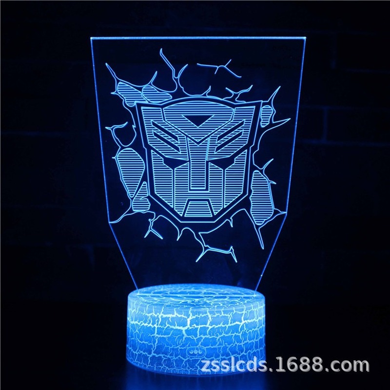 Disney Transformers Autobot Optimus Prime 3D Nacht Licht Led7/16 Farbe Touch Fernbedienung Schreibtisch Lampe Stimmung Licht Geburtstag geschenk – Bild 6