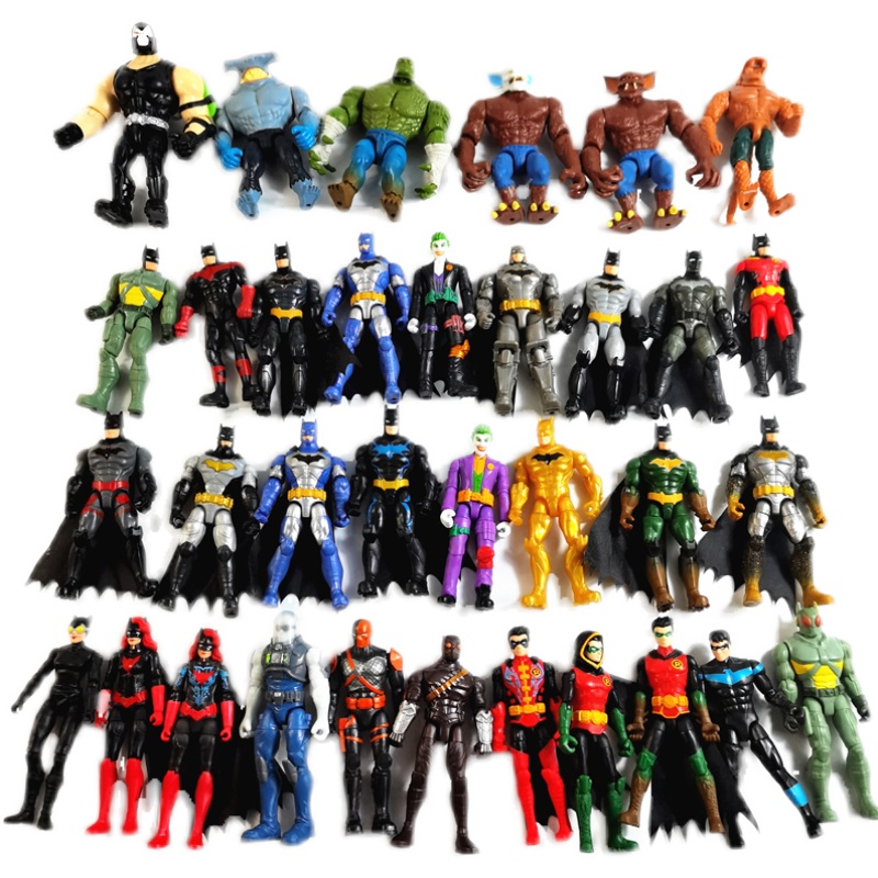 Echte Clown Batman 3,75 Zoll Action-figuren Gemeinsame Bewegliche Anime Figur Puppe Modell Nanaue Waylon Jones Bane Junge Spielzeug Geschenk