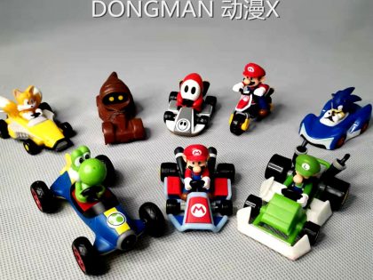 Echtes Action-figuren Anime Figur Puppe Modell Go-kart Motorrad Rad Beweglichen kinder Spielzeug Geschenk