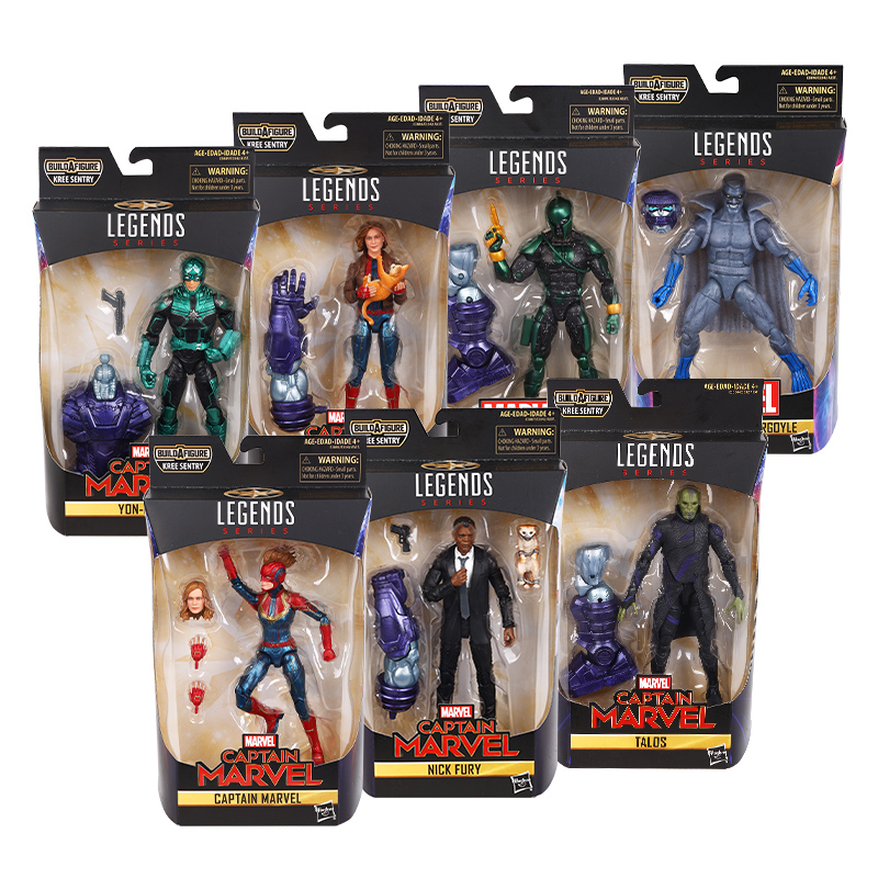 Hasbro Marvel Avengers Legend Series 6-zoll Captain Marvel Nick Fury Action-figuren kinder Spielzeug Geschenk Puppe Set