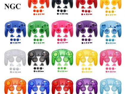 JCD For NGC Gamecube Controller Housing Shell Handle Case With Buttons Kit Game Protective Cover Accessories