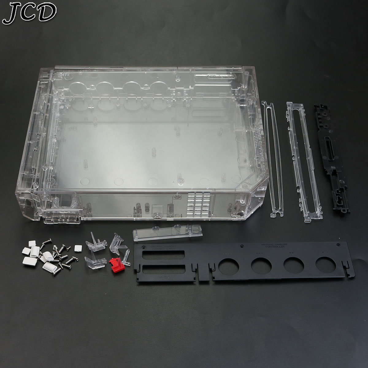 JCD Full Case Cover Housing Shell With Button for Wii Console With Retail Packing Transparent Housing Case Shell – Bild 3