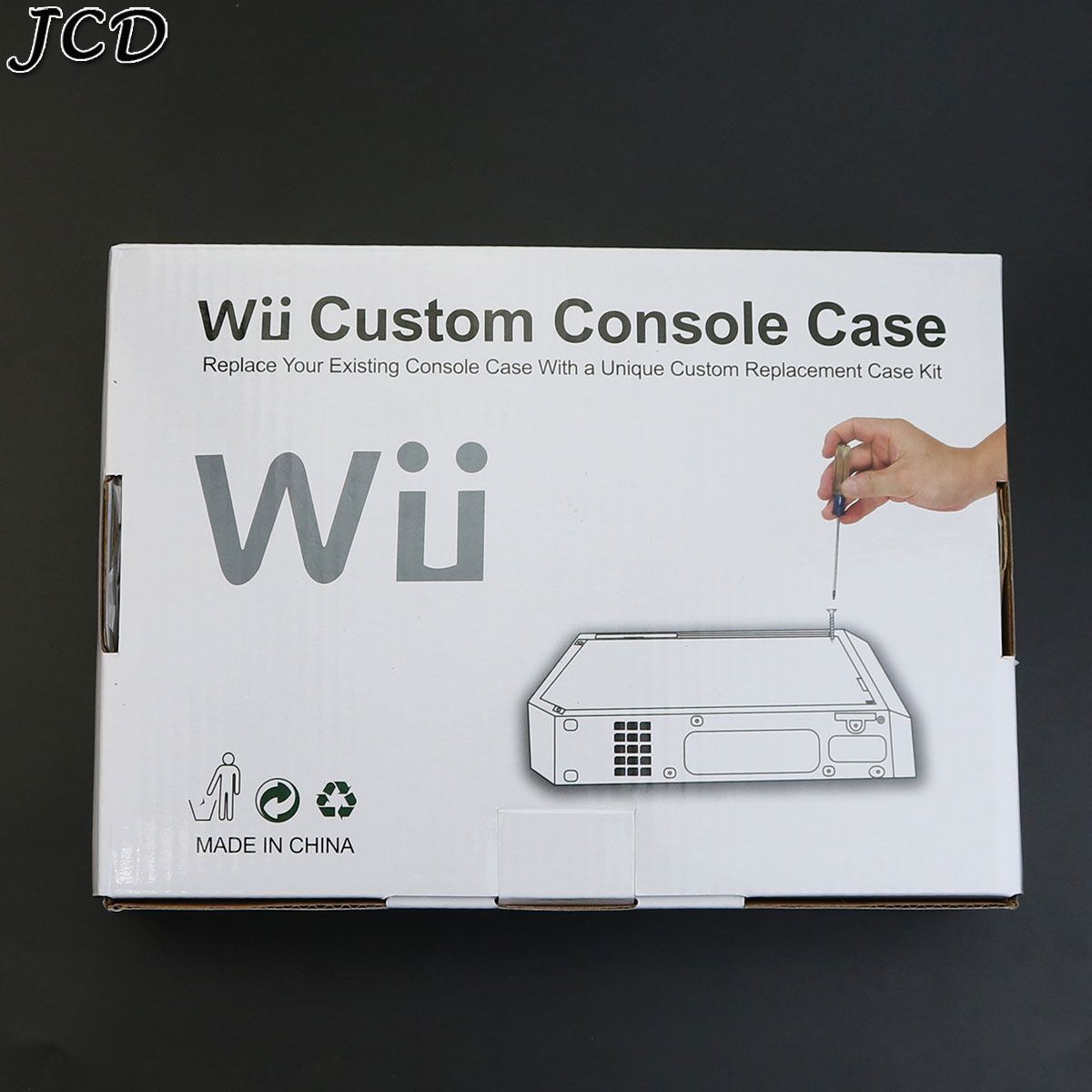 JCD Full Case Cover Housing Shell With Button for Wii Console With Retail Packing Transparent Housing Case Shell – Bild 6