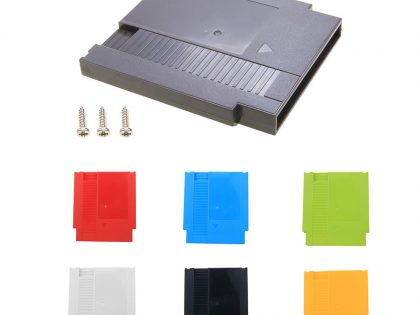JCD Hard Plastic Case Cartridge Shell Cover For NES 60Pin To 72Pin Game Card Replacement Shell With 3 Screws