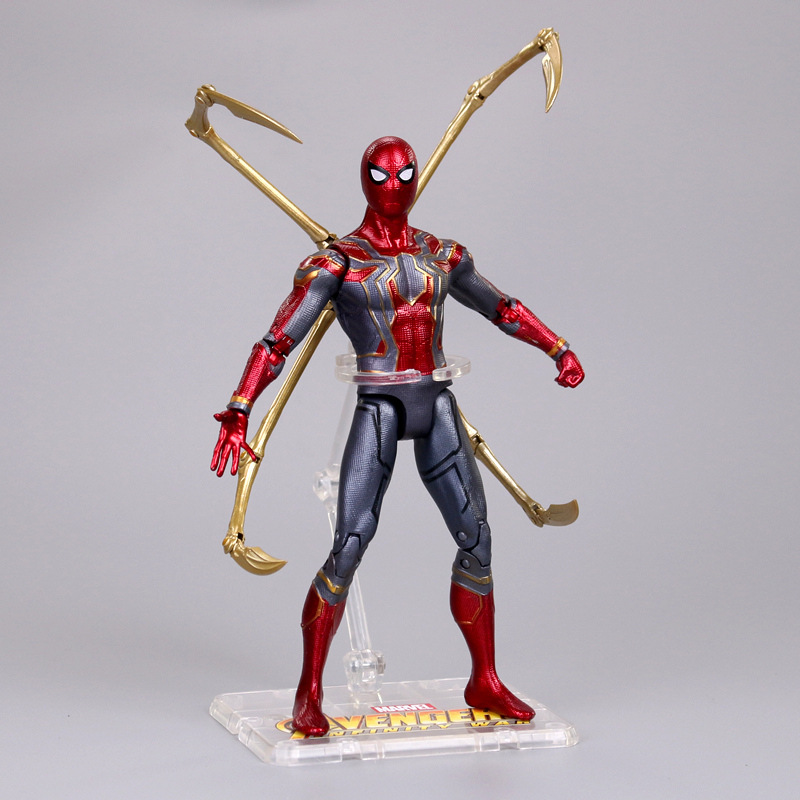 Marvel Anime Figur Spider Man Iron Man War Machine Action-figuren Avengers 4 Modell Puppe Kapitän Amerika Ornamente Kinder Spielzeug – Bild 4