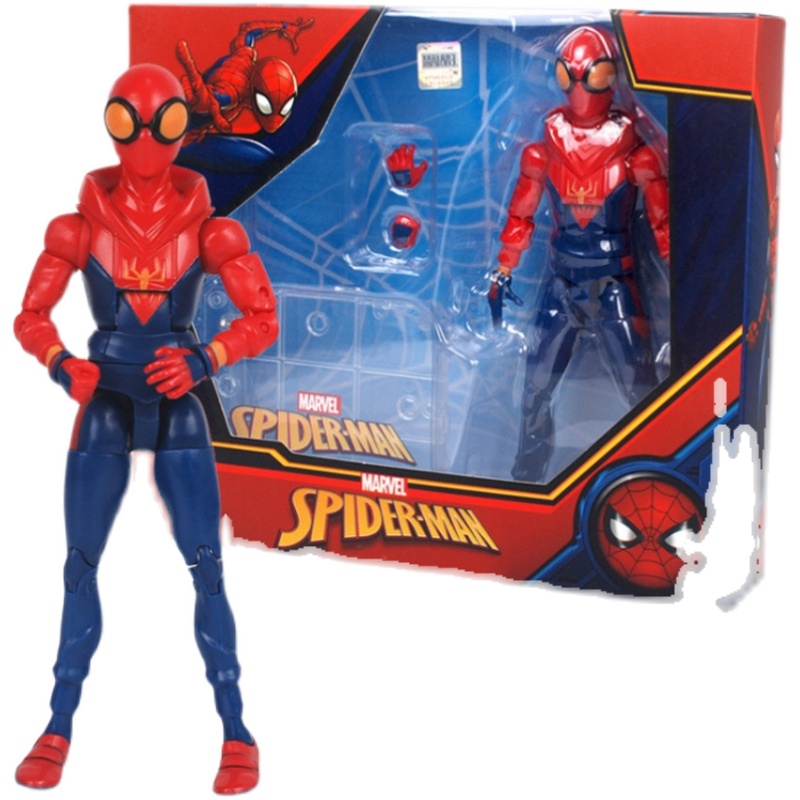 Marvel Anime Figur Spider Man Iron Man War Machine Action-figuren Avengers 4 Modell Puppe Kapitän Amerika Ornamente Kinder Spielzeug – Bild 5