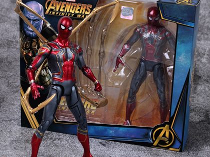 Marvel Anime Figur Spider Man Iron Man War Machine Action-figuren Avengers 4 Modell Puppe Kapitän Amerika Ornamente Kinder Spielzeug