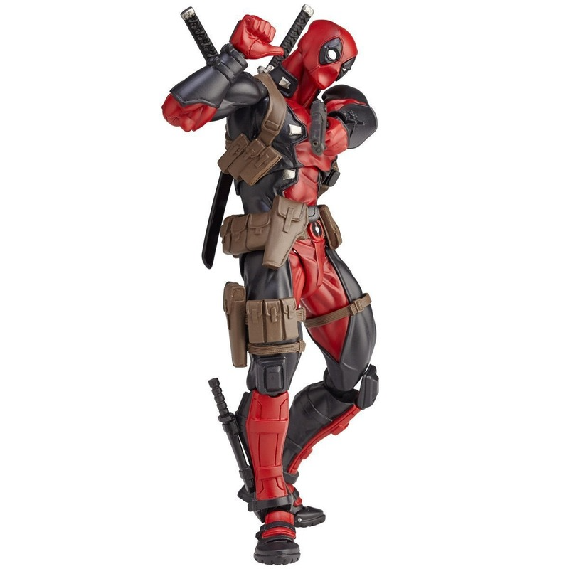 Marvel Anime Figur Yamaguchi-stil Serie No.001 Deadpool Beweglichen Gesicht Swap Action-figuren Modell Puppe Ornament Kinder Spielzeug – Bild 3
