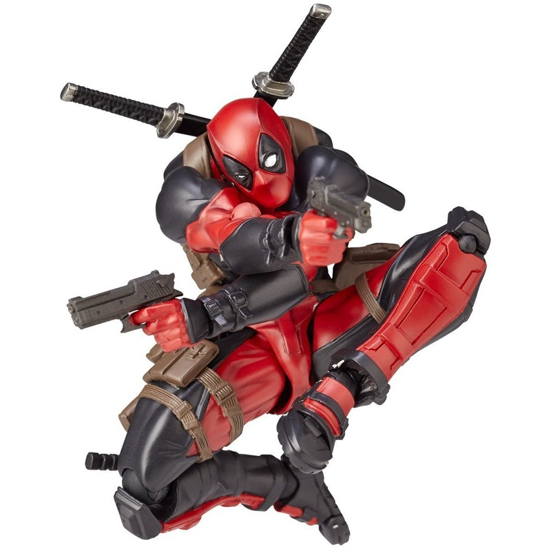 Marvel Anime Figur Yamaguchi-stil Serie No.001 Deadpool Beweglichen Gesicht Swap Action-figuren Modell Puppe Ornament Kinder Spielzeug – Bild 4