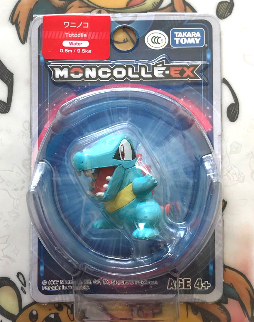TAKARA TOMY Original Pokemon MC Out-of-print Begrenzte Modell Rare EMC Totodile Action Figur Modell Spielzeug