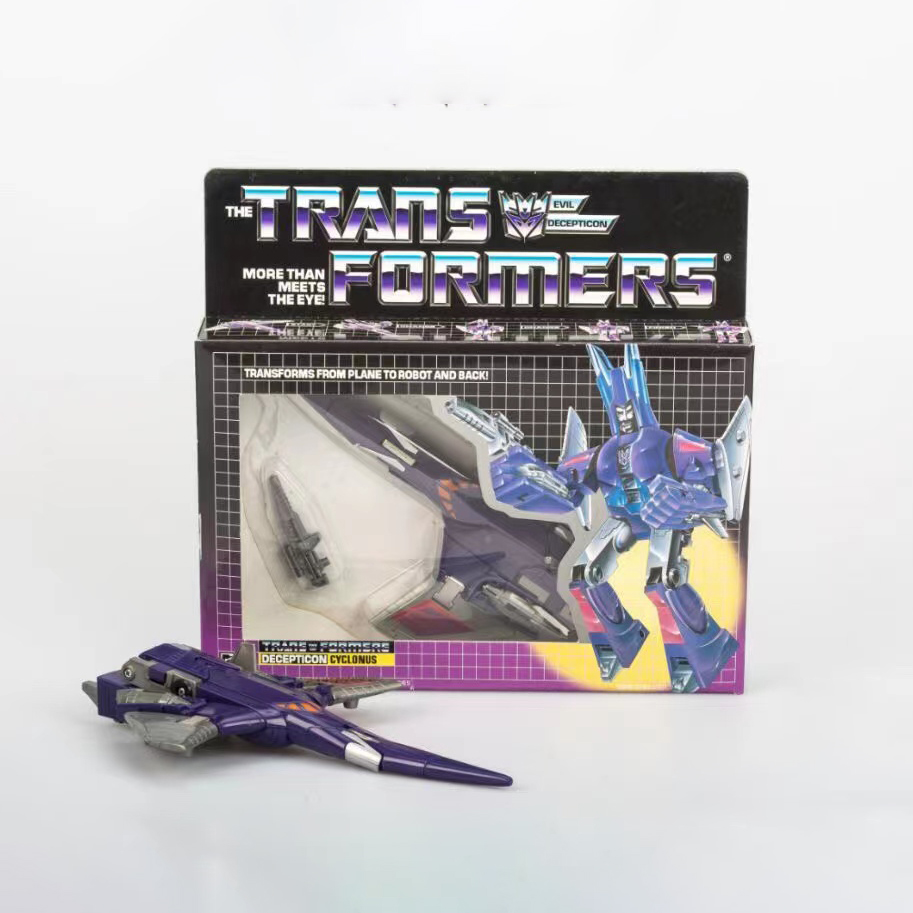 Tomy G1 Cyclonus Saikuronasu Zwei Transformationen Action Figure Montiert Modell Transformatoren Krieg für Cybertron Spielzeug