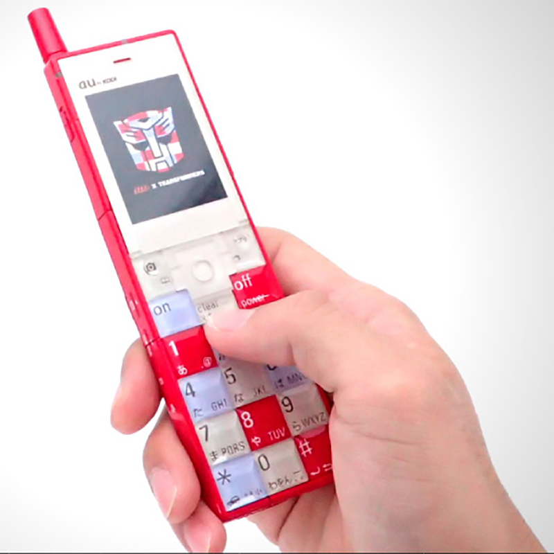 Tomy Handy Transformatoren AU X INFOBAR Begrenzte Handy Optimus Prime Sentinel Spiel Konsole OP Megatron – Bild 6