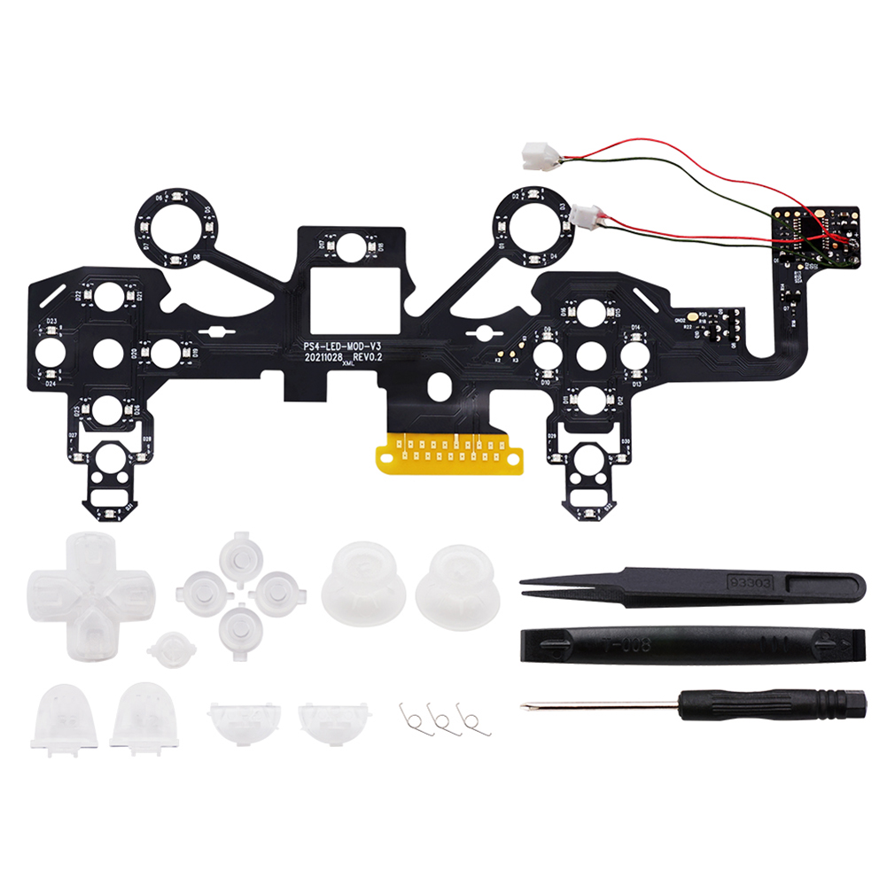 Wireless Game Controller Ersatz Platine Kit Controller Licht Bord LED Gamepad Leucht Panel Set für PS4