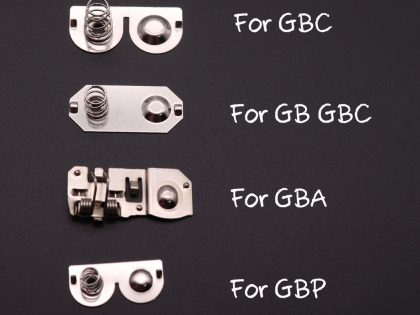 1PCS Batterie Terminals Frühling Kontakte für Nintend Spiel Junge Voraus Spiel Maschine Batterie Metall Kontakte für GBA GBC GB GBP