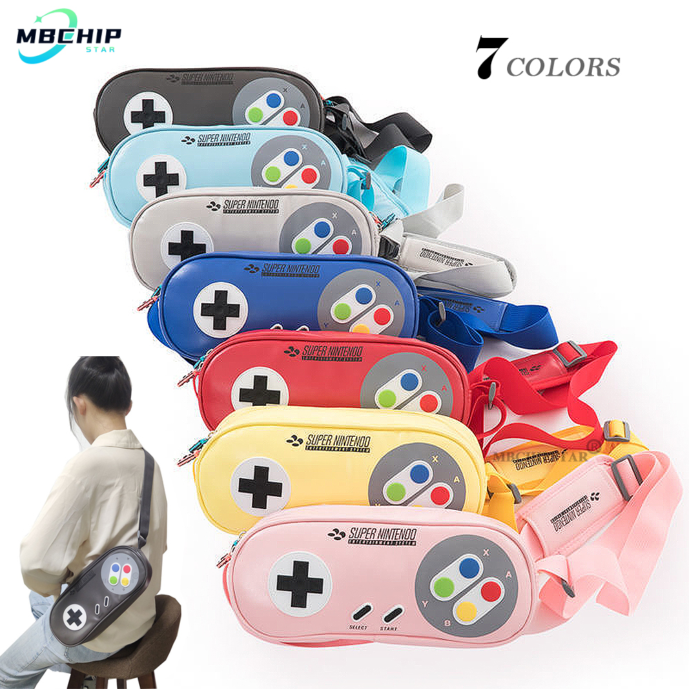 Neue Für Nintendo Schalter OLED Lagerung Tasche Tragbare Retro SNES Schutz Zipper Fall Für NS Schalter & Lite Konsole Zubehör – Bild 3