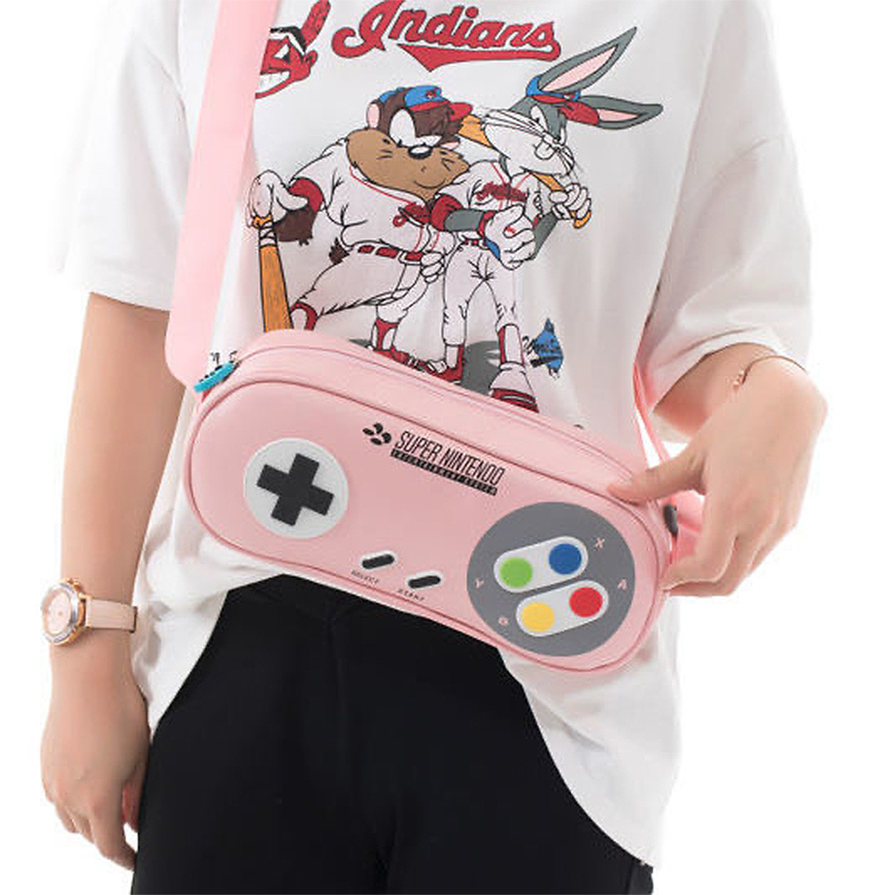 Neue Für Nintendo Schalter OLED Lagerung Tasche Tragbare Retro SNES Schutz Zipper Fall Für NS Schalter & Lite Konsole Zubehör – Bild 5