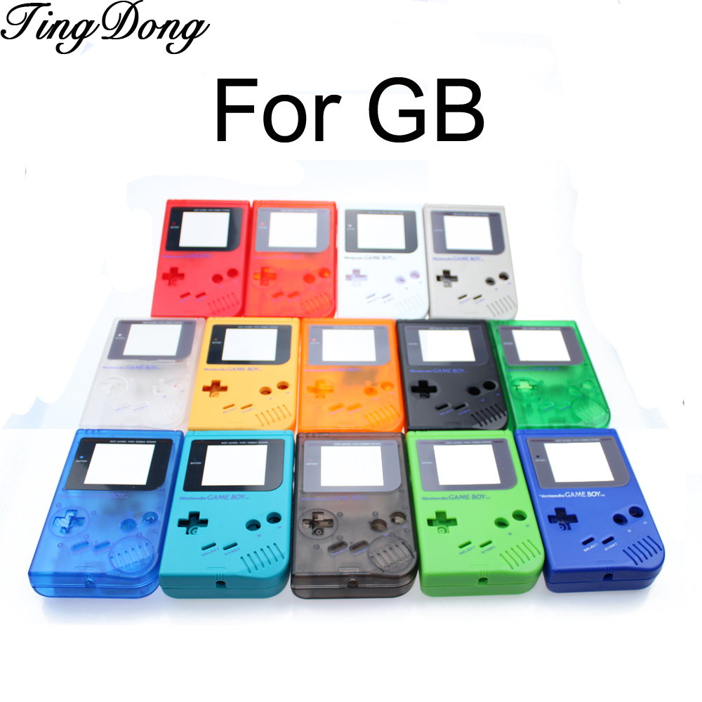 TingDong blau weiß schwarz Schwarz Grau OEM Neue Full Housing Shell Fall für Nintendo Gameboy Klassische für GB DMG GBO