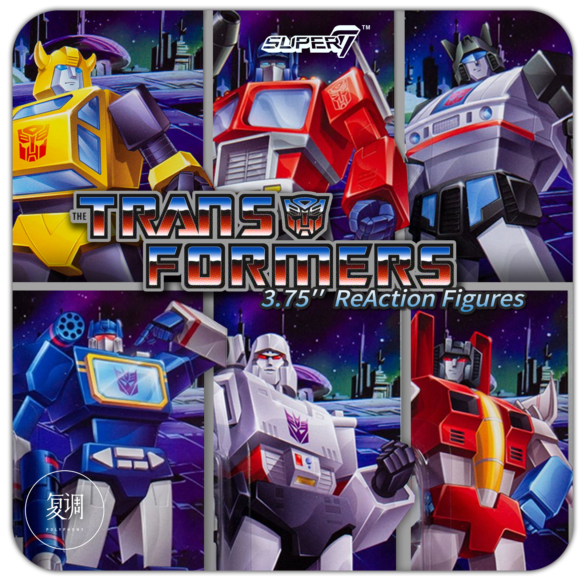 Transformers Optimus Prime Megatron Soundwave Bumblebee Jazz Starscream Vintage Karte und Gelenke Beweglichen Action Figur Modell Spielzeug – Bild 3