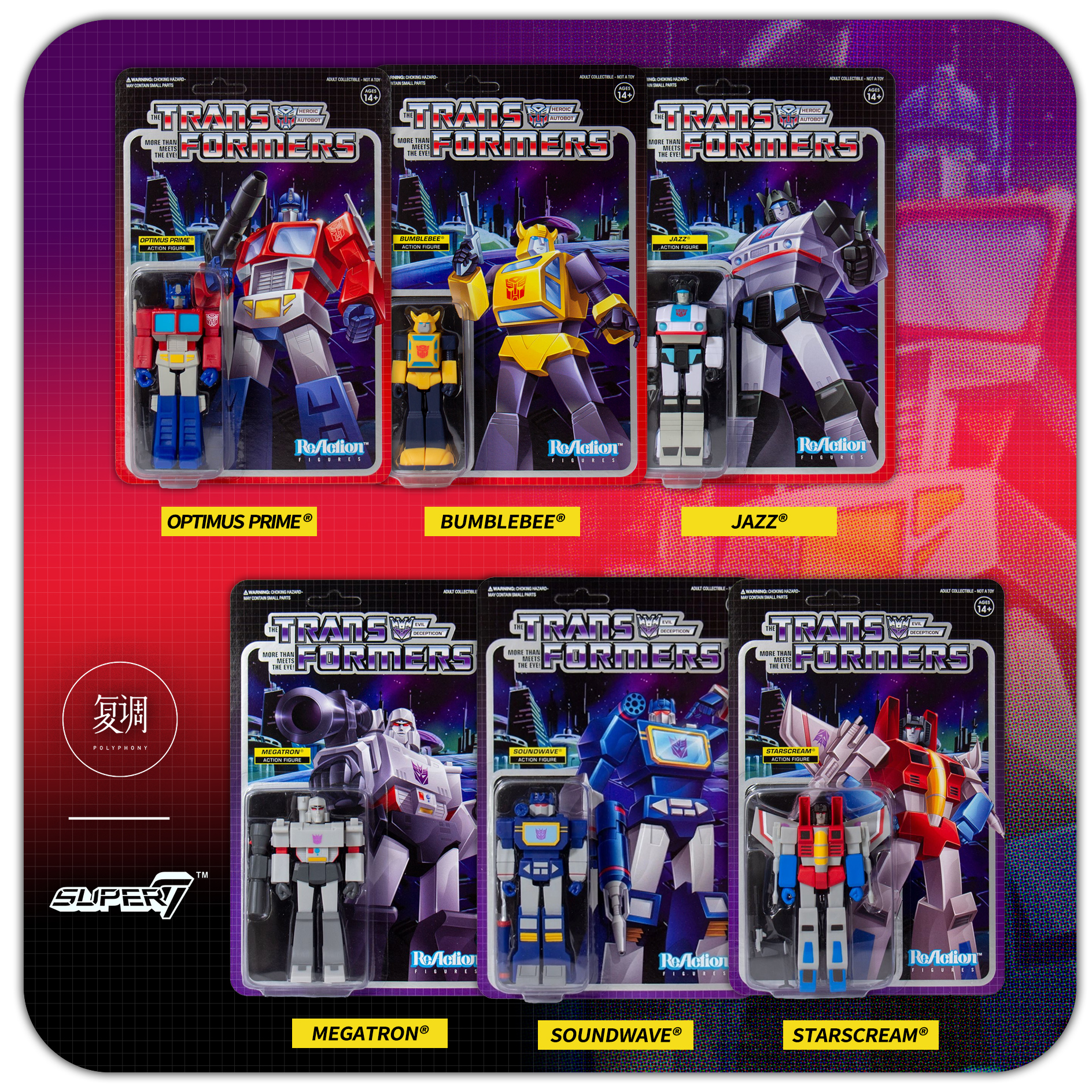 Transformers Optimus Prime Megatron Soundwave Bumblebee Jazz Starscream Vintage Karte und Gelenke Beweglichen Action Figur Modell Spielzeug