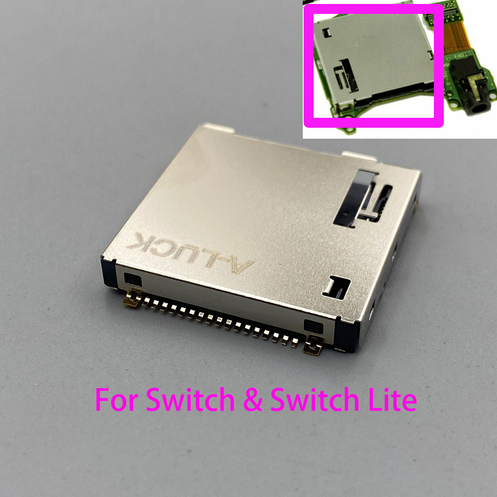 1PC Spiel Patrone Karte Slot Reader Tray Kopfhörer Jack Buchse Für Nintendo Switch & Schalter Lite